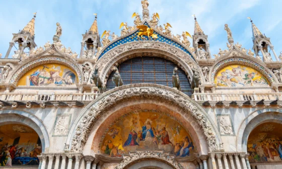 Посещение собора Сан-Марко в Венеции, Италия